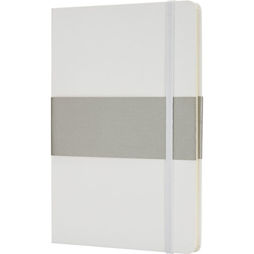Deluxe Hardcover A5 Notizbuch, Weiß , weiß, Papier, 21,30cm x 1,60cm (Länge x Höhe), Bild 1