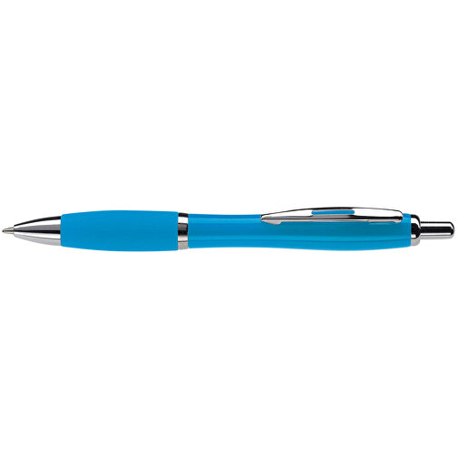 Kugelschreiber Hawaï HC , hellblau, ABS, Metall, 14,00cm (Länge), Bild 3