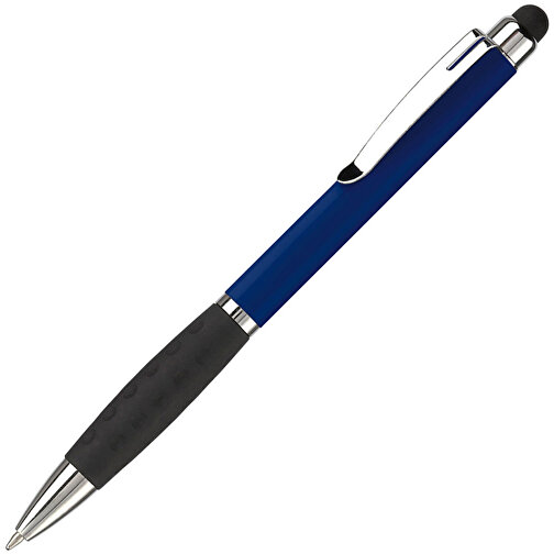 Kugelschreiber Mercurius Mit Touch , dunkelblau, ABS & Metall, 13,70cm (Länge), Bild 2