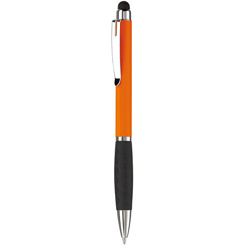 Kugelschreiber Mercurius Mit Touch , orange, ABS & Metall, 13,70cm (Länge), Bild 1