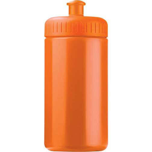 Sportflasche Classic 500ml , orange, LDPE & PP, 17,80cm (Höhe), Bild 1