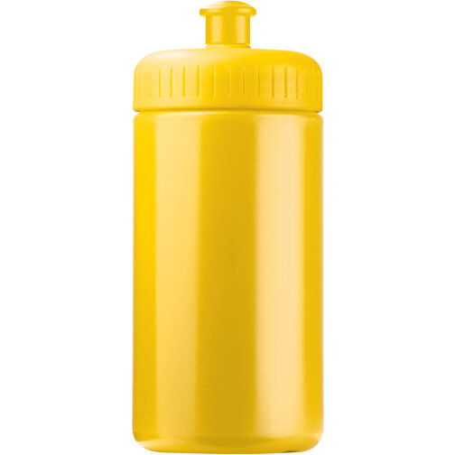 Sportflasche Classic 500ml , gelb, LDPE & PP, 17,80cm (Höhe), Bild 1