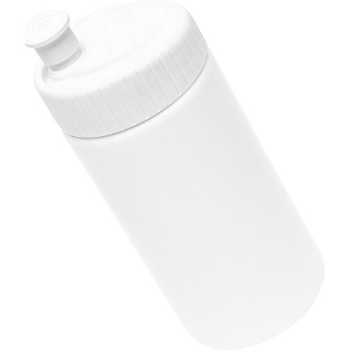 Sportflasche Design 500ml , weiß, LDPE & PP, 17,80cm (Höhe), Bild 3