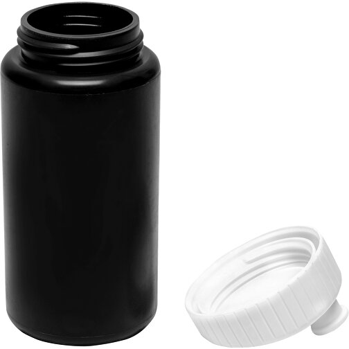 Sportflasche Design 500ml , weiss / schwarz, LDPE & PP, 17,80cm (Höhe), Bild 4