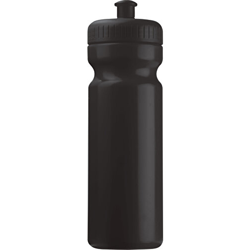 Sportflasche Classic 750ml , schwarz, LDPE & PP, 24,80cm (Höhe), Bild 1