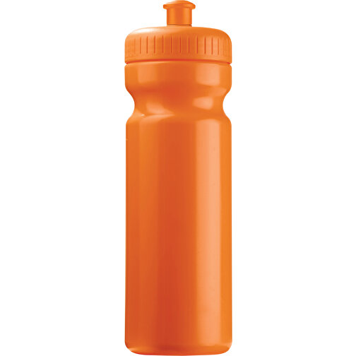 Sportflasche Classic 750ml , orange, LDPE & PP, 24,80cm (Höhe), Bild 1