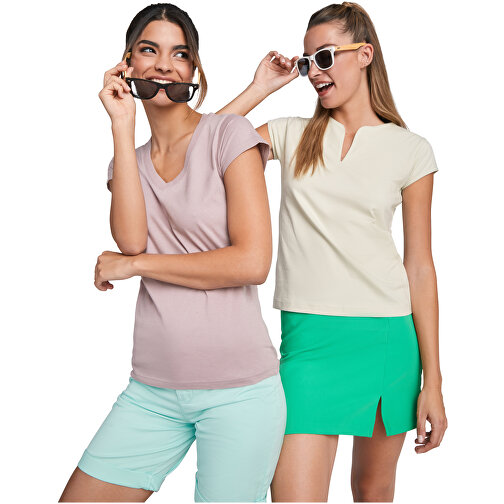 Victoria T-Shirt Mit V-Ausschnitt Für Damen , rossette, Single jersey Strick 100% Baumwolle, 155 g/m2, XL, , Bild 3