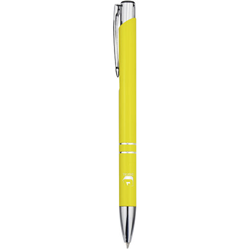 Moneta Kugelschreiber Aus Recyceltem Aluminium , gelb, Recycled Aluminium, ABS Kunststoff, Eisen, 13,60cm (Länge), Bild 5