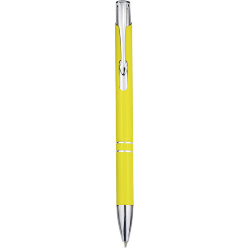 Moneta Kugelschreiber Aus Recyceltem Aluminium , gelb, Recycled Aluminium, ABS Kunststoff, Eisen, 13,60cm (Länge), Bild 6