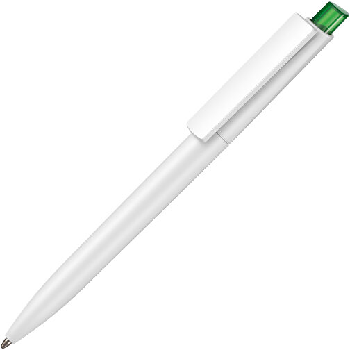 Kugelschreiber Crest ST , Ritter-Pen, weiß/limonengrün-TR/FR, ABS-Kunststoff, 14,90cm (Länge), Bild 2