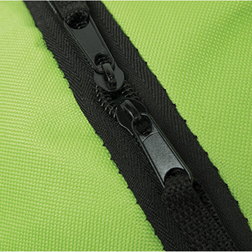 Rucksack CURVE , hellgrün, schwarz, 600D Polyester, 46,00cm x 19,00cm x 34,00cm (Länge x Höhe x Breite), Bild 7