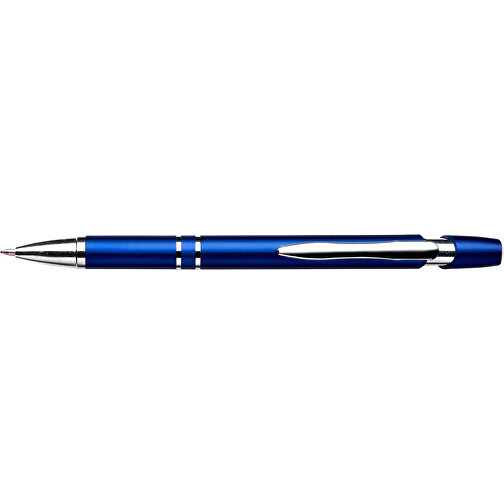 Kugelschreiber Aus Kunststoff Greyson , kobaltblau, ABS, Plastik, Metall, Stahl, 14,00cm (Höhe), Bild 3