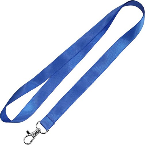 Schlüsselband Basic , Promo Effects, blau, Satin, 92,00cm x 0,90cm (Länge x Breite), Bild 1