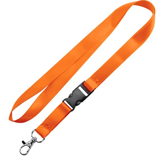 Schlüsselband Basic , Promo Effects, orange, Satin, 105,00cm x 1,60cm (Länge x Breite), Bild 1