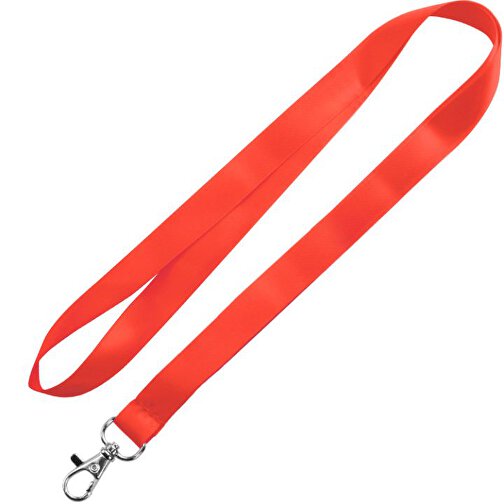 Schlüsselband Basic , Promo Effects, rot, Satin, 92,00cm x 0,90cm (Länge x Breite), Bild 1