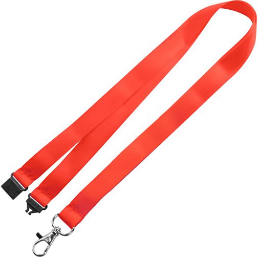 Schlüsselband Basic , Promo Effects, rot, Satin, 92,00cm x 0,90cm (Länge x Breite), Bild 1