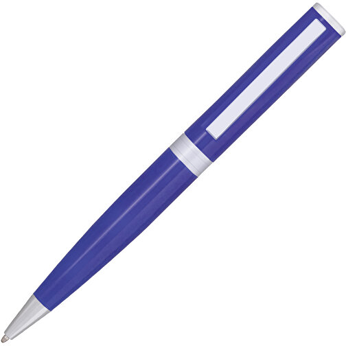 Kugelschreiber CLIC CLAC-CAMPBELLTON , ClicClac, blau, Aluminium, Metall, Kunststoff, 13,60cm x 1,30cm x 1,60cm (Länge x Höhe x Breite), Bild 1