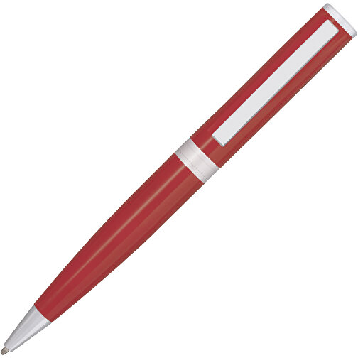 Kugelschreiber CLIC CLAC-CAMPBELLTON , ClicClac, rot, Aluminium, Metall, Kunststoff, 13,60cm x 1,30cm x 1,60cm (Länge x Höhe x Breite), Bild 1