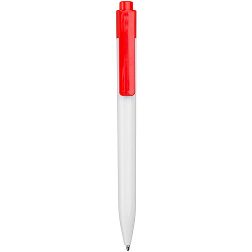 Kugelschreiber Summer , Promo Effects, weiß/rot, Kunststoff, 13,50cm (Länge), Bild 2