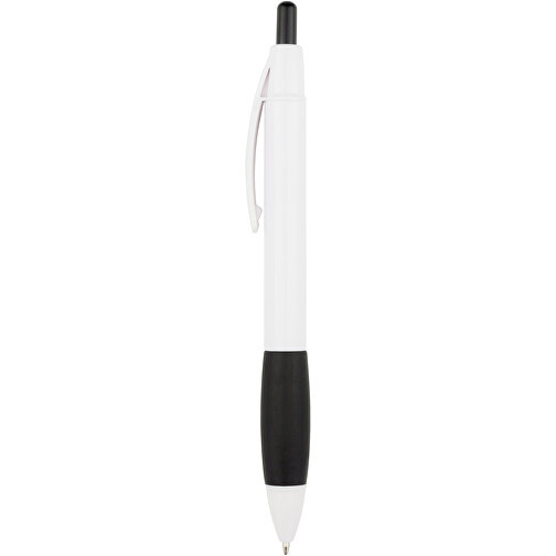 Kugelschreiber Kandi , Promo Effects, weiß / schwarz, Kunststoff, 14,10cm (Länge), Bild 3