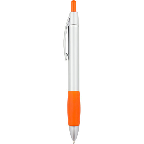 Kugelschreiber Kandi , Promo Effects, silber / orange, Kunststoff, 14,10cm (Länge), Bild 4