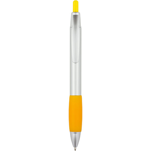 Kugelschreiber Kandi , Promo Effects, silber / gelb, Kunststoff, 14,10cm (Länge), Bild 5