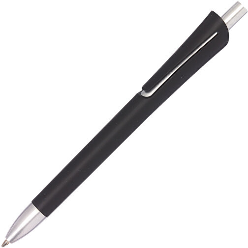 Kugelschreiber OREGON , schwarz, Kunststoff, 14,20cm (Länge), Bild 2