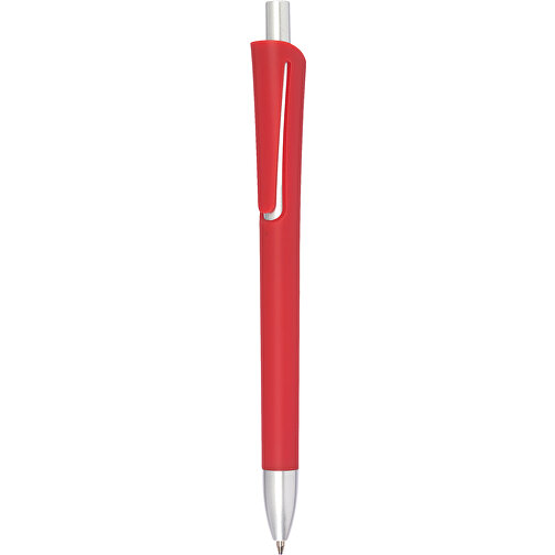 Kugelschreiber OREGON , rot, Kunststoff, 14,20cm (Länge), Bild 1