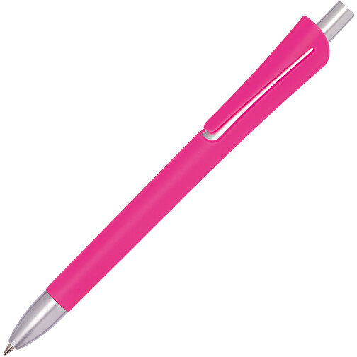 Kugelschreiber OREGON , pink, Kunststoff, 14,20cm (Länge), Bild 2