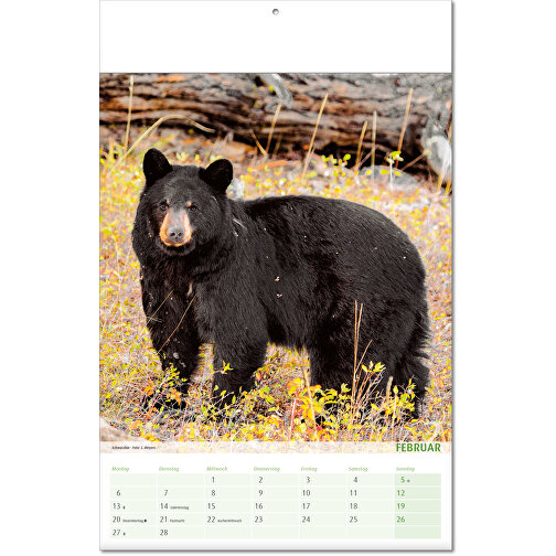 Calendario 'Vista sul regno animale' nel formato 24 x 37,5 cm, con copertina piegata, Immagine 3