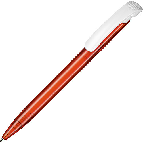 Kugelschreiber Clear Transparent S , Ritter-Pen, feuer-rot, ABS-Kunststoff, 14,80cm (Länge), Bild 2