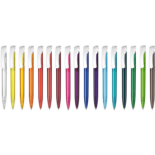 Kugelschreiber Clear Transparent S , Ritter-Pen, ocean-blau, ABS-Kunststoff, 14,80cm (Länge), Bild 4