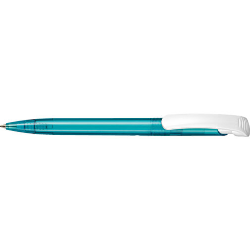 Kugelschreiber Clear Transparent S , Ritter-Pen, türkis, ABS-Kunststoff, 14,80cm (Länge), Bild 3