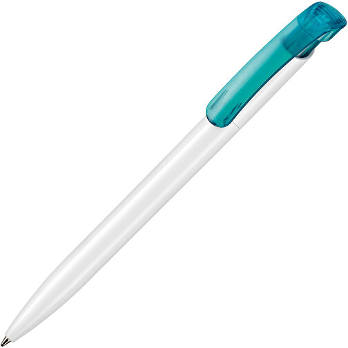 Kugelschreiber Clear ST , Ritter-Pen, türkis, ABS-Kunststoff, 14,80cm (Länge), Bild 2