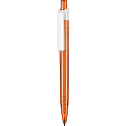 Kugelschreiber Insider Transparent S , Ritter-Pen, clementine, ABS-Kunststoff, 14,20cm (Länge), Bild 1