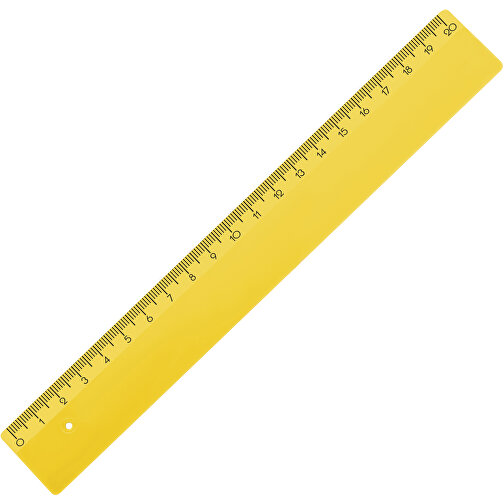 Lineal 20 Cm , gelb, PS, 21,00cm x 0,20cm x 3,00cm (Länge x Höhe x Breite), Bild 1
