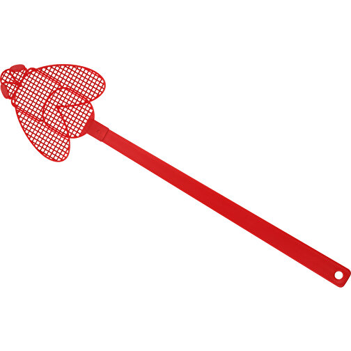 Fliegenklatsche 'Brummi' , rot, rot, PE+PS, 41,20cm x 0,50cm x 10,20cm (Länge x Höhe x Breite), Bild 1