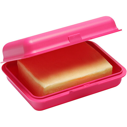 Brotdose/Butterdose , pink, PP, 15,30cm x 5,00cm x 10,60cm (Länge x Höhe x Breite), Bild 3