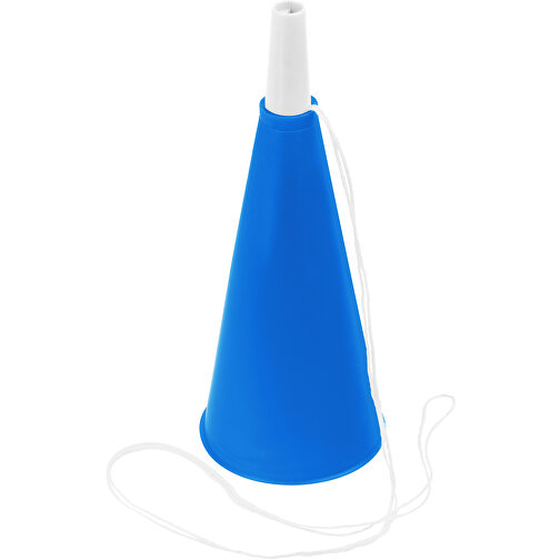 Fan-Horn , blau, weiss, PP+ABS+PES, 16,70cm (Höhe), Bild 1