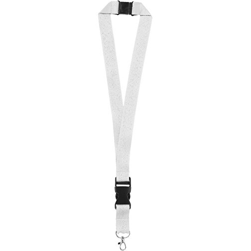 Yogi Lanyard Mit Sicherheitsverschluss , weiss, Polyester, 48,00cm x 2,50cm (Länge x Breite), Bild 4