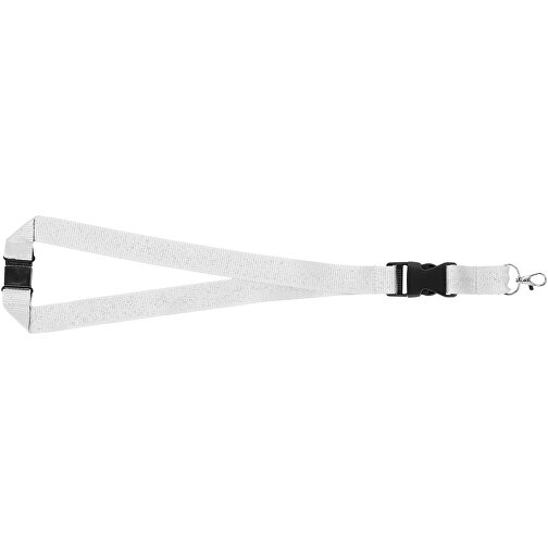 Yogi Lanyard Mit Sicherheitsverschluss , weiß, Polyester, 48,00cm x 2,50cm (Länge x Breite), Bild 7