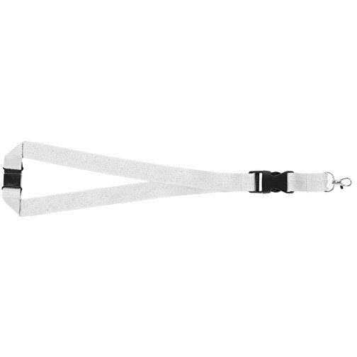 Yogi Lanyard Mit Sicherheitsverschluss , weiß, Polyester, 48,00cm x 2,50cm (Länge x Breite), Bild 9
