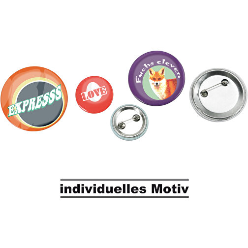 Metall-Button Midi , individuell, MET, 0,60cm (Höhe), Bild 1