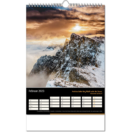 Kalender 'Emotion' i format 24 x 38,5 cm, med Wire-O indbinding, Billede 3