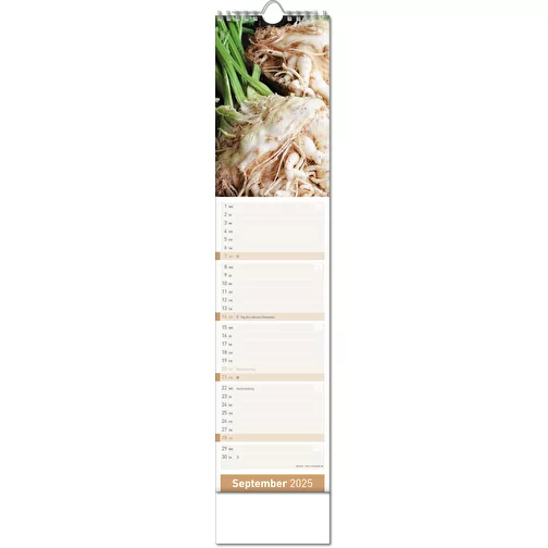 Calendrier 'Fresh' au format 11 x 51 cm, avec reliure Wire-O, Image 10