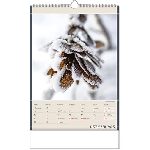 Calendrier 'Découvertes de la nature' au format 11 x 51 cm, avec reliure Wire-O, Image 13