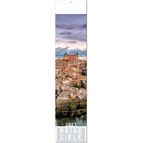 Calendario 'Destinazioni' nel formato 11 x 50 cm, con pieghe, Immagine 1
