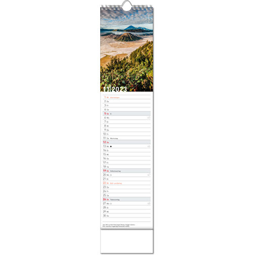 Kalender 'Reiseziele' , Papier, 49,00cm x 11,00cm (Höhe x Breite), Bild 12
