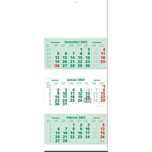 Calendrier mural pliable des rendez-vous, agenda de 3 mois 'Spécial', Image 2
