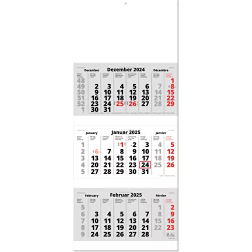 Calendrier mural pliable des rendez-vous, agenda de 3 mois 'Spécial', Image 2